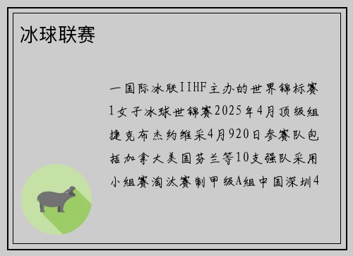 冰球联赛